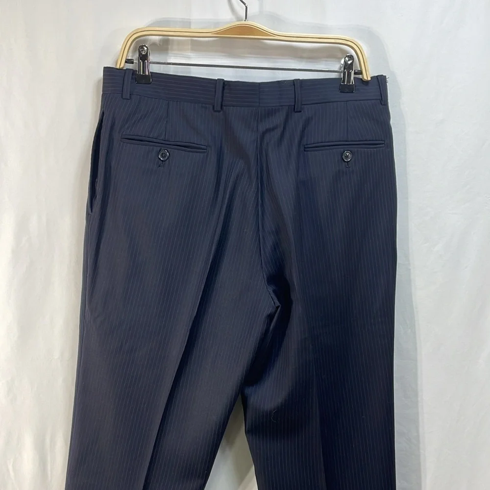Tommy Hilfiger 100% navy pinstriped trousers